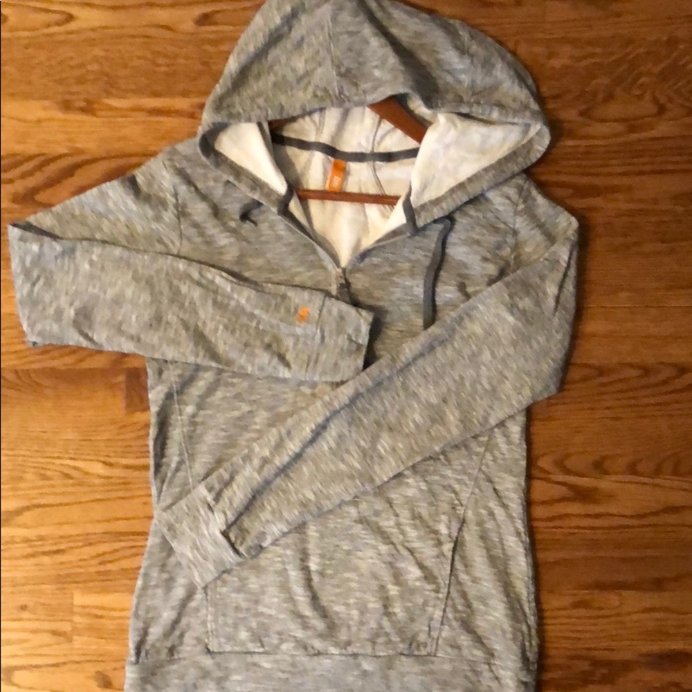 Lucy half-zip hooded sweatshirt